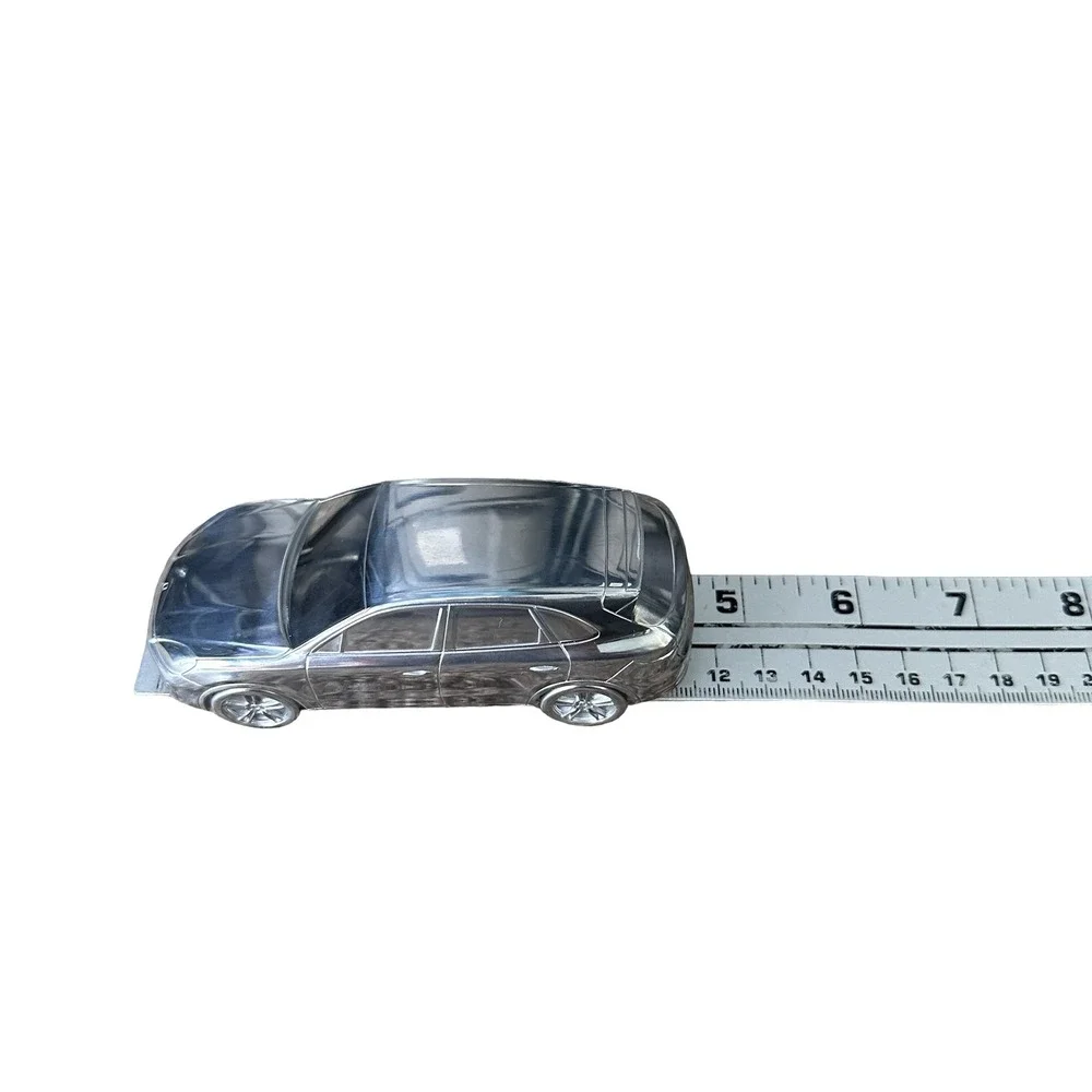Porsche Cayenne Turbo Limited Edition Model Silver Metal Paperweight Desktop SUV